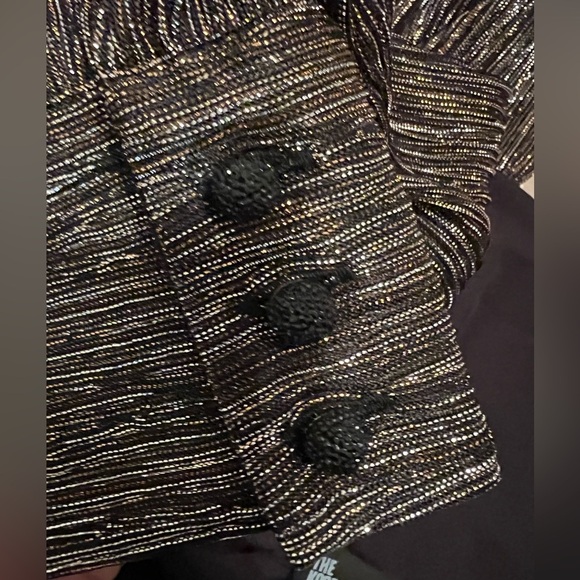 THE KOOPLES METALLIC BRONZE SHORT DRESS SIZE 1/Small NWT The Luxe dress - Picture 8 of 16